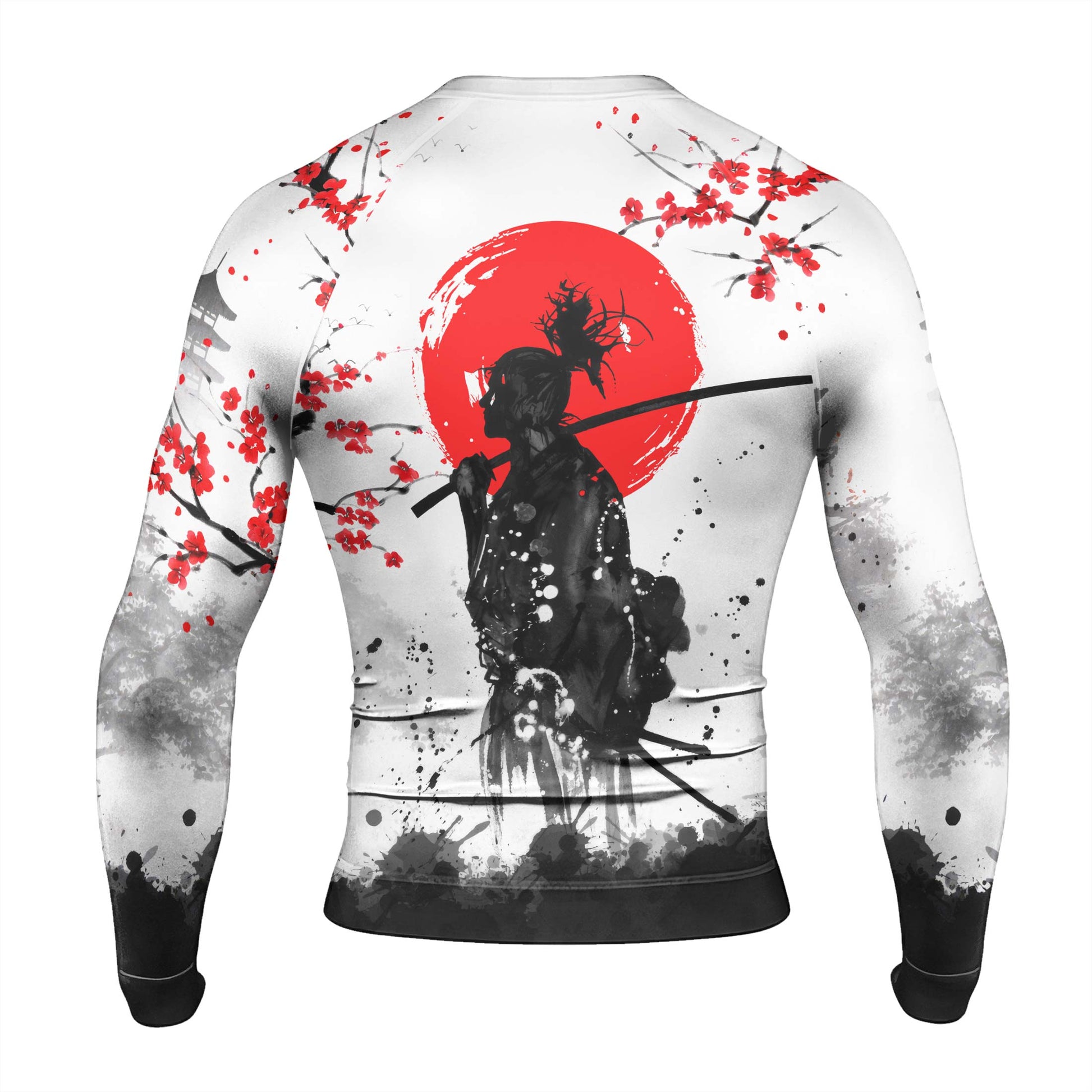 Musashi Versus Kojiro Men's Long Sleeve Rash Guard