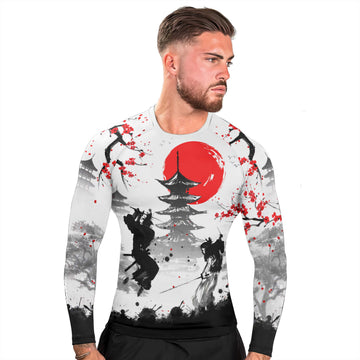 Musashi Versus Kojiro Men's Long Sleeve Rash Guard
