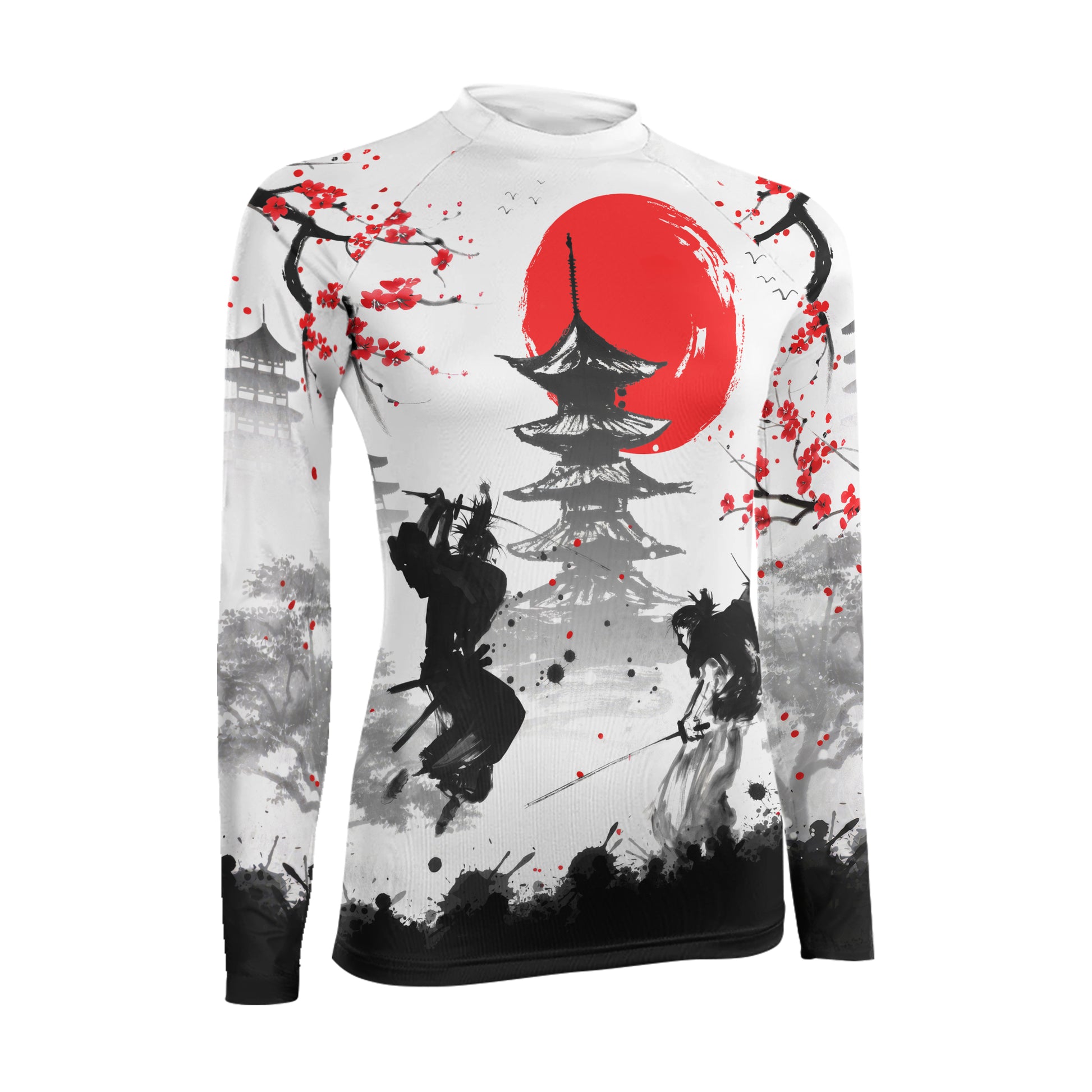 Musashi Versus Kojiro Women's Long Sleeve Rash Guard