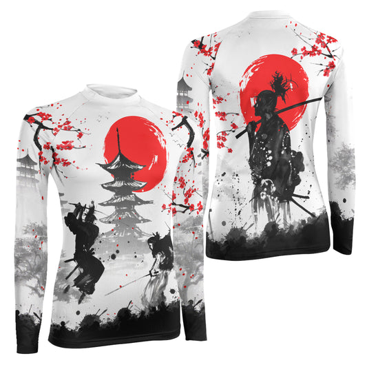 Musashi Versus Kojiro Women's Long Sleeve Rash Guard