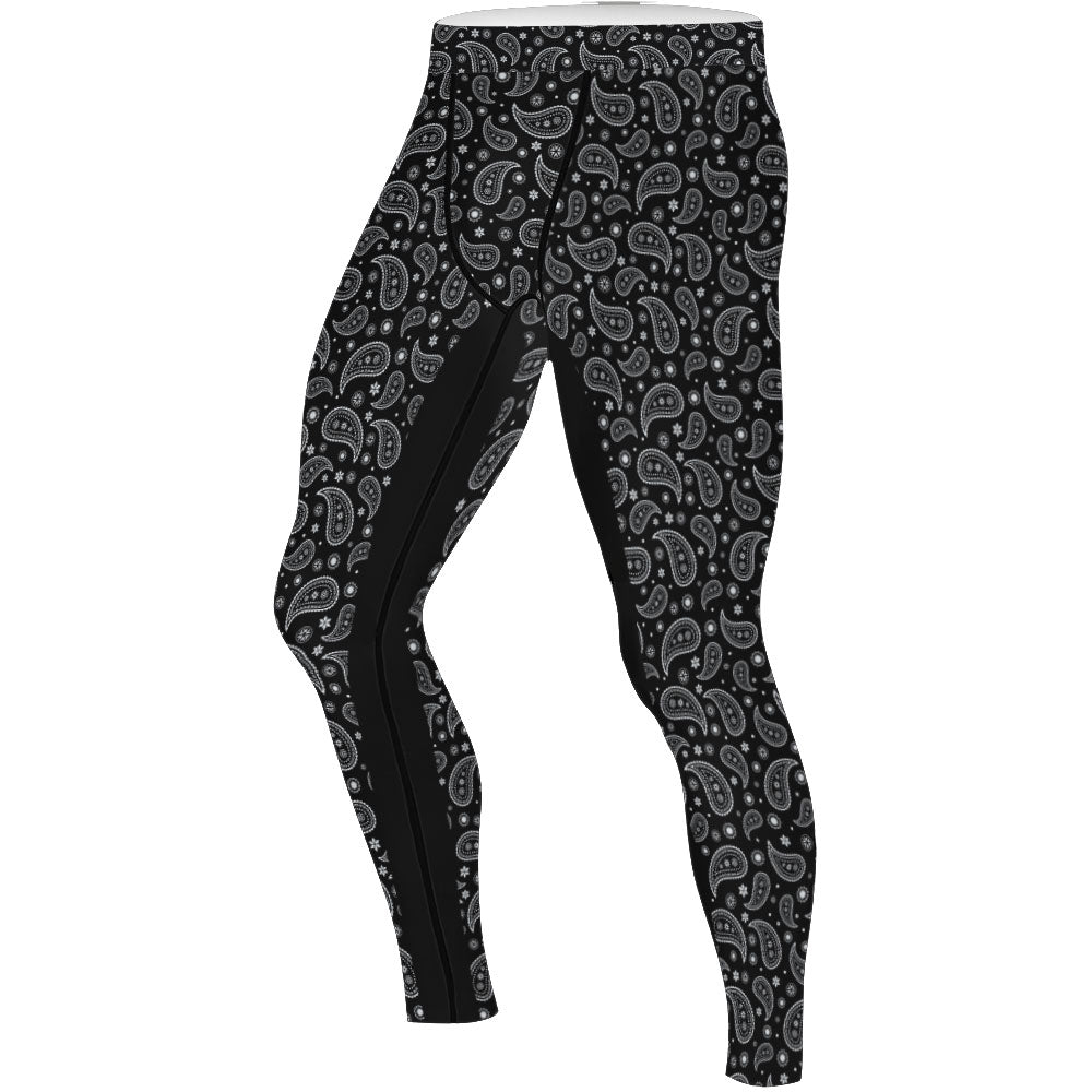 Mystic Paisley Men's Compression Leggings - BattleFitGear