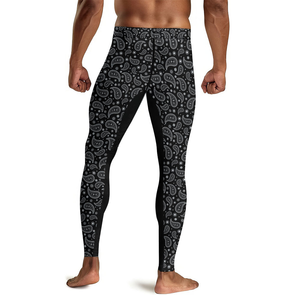 Mystic Paisley Men's Compression Leggings - BattleFitGear