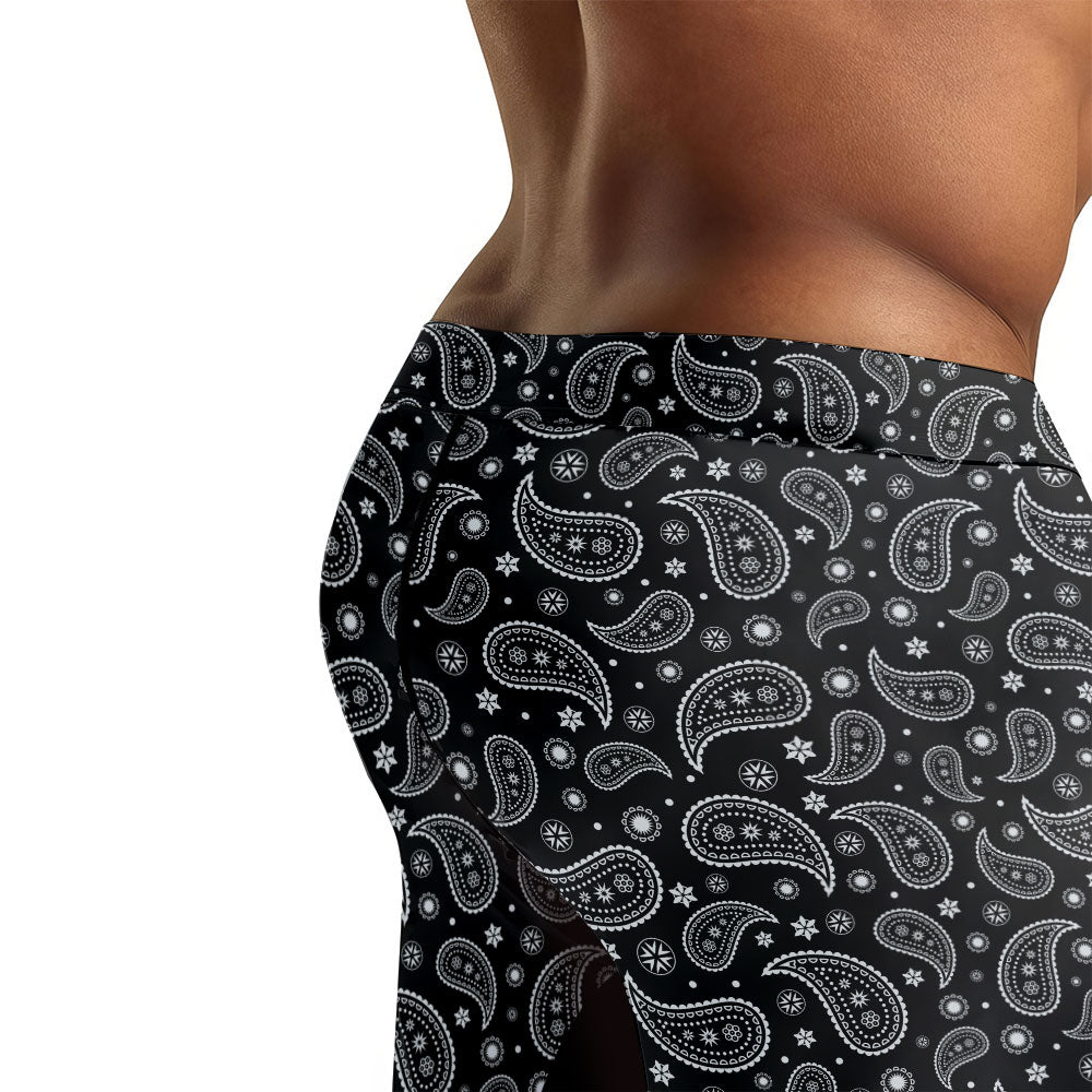 Mystic Paisley Men's Compression Leggings - BattleFitGear