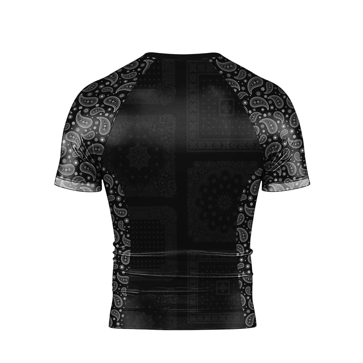 Mystic Paisley Men's Short Sleeve Rash Guard - BattleFitGear