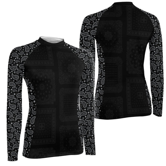 Mystic Paisley Women's Long Sleeve Rash Guard - BattleFitGear