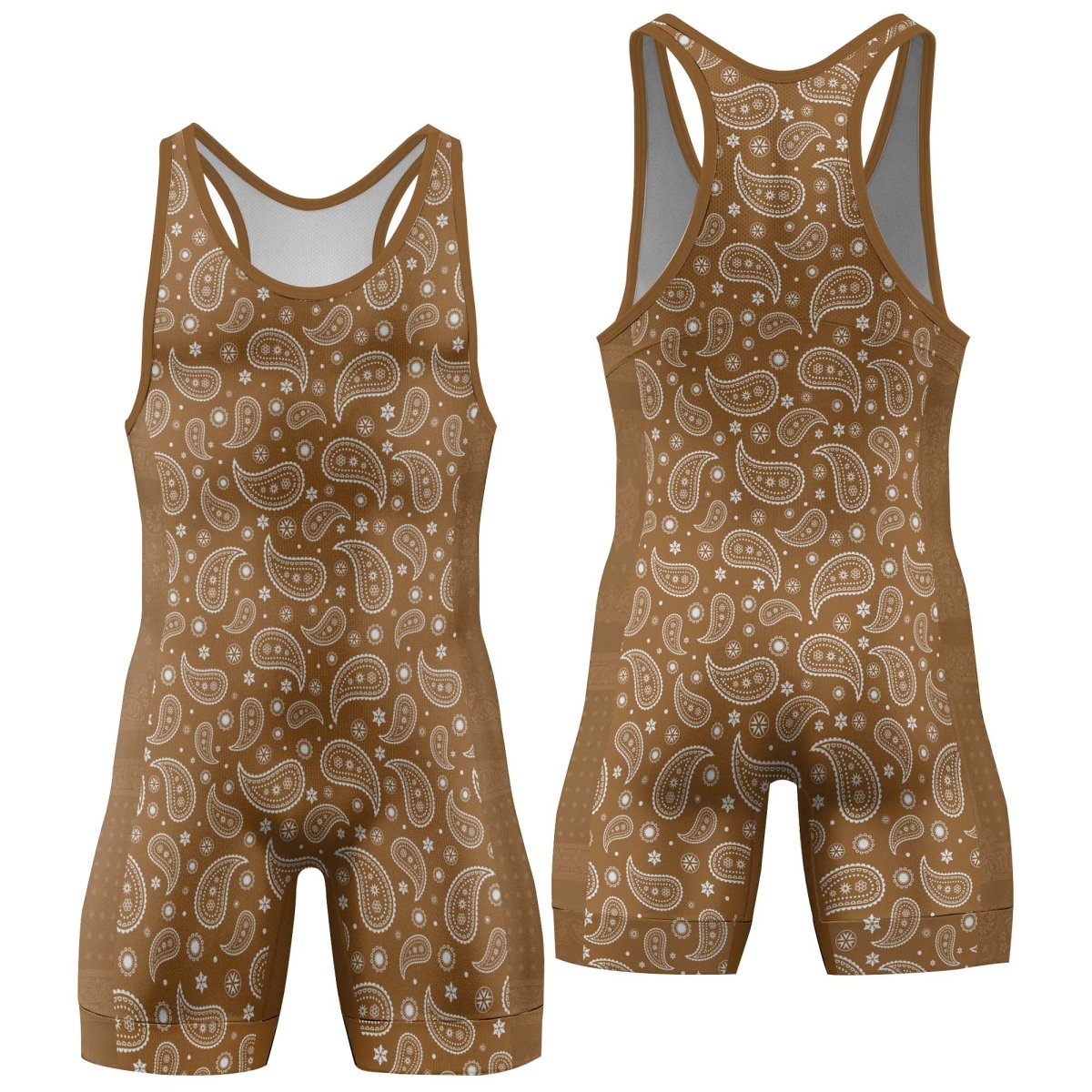 Mystic Paisley Wrestling Singlets - BattleFitGear