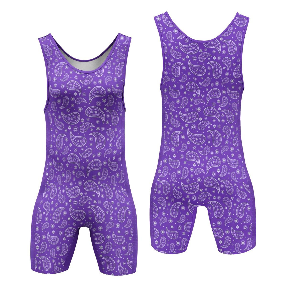 Mystic Paisley Wrestling Singlets - BattleFitGear