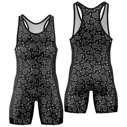 Mystic Paisley Wrestling Singlets - BattleFitGear