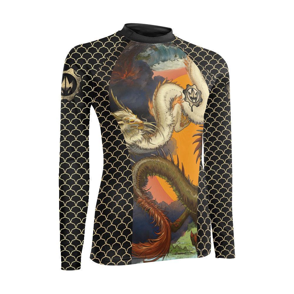 Twin Dragon Women's Long Sleeve Rash Guard | Dragon Women's Fightwear