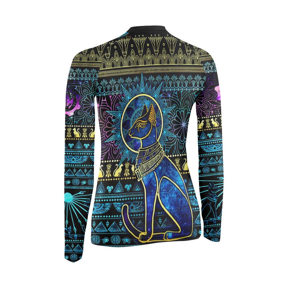 Bastet Galaxy Women's Long Sleeve Rash Guard