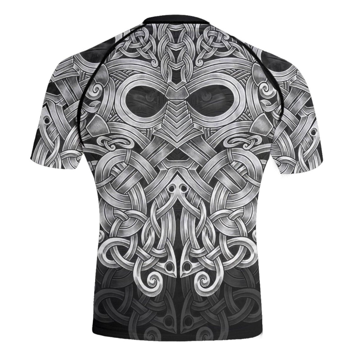 Viking Mjolnir Norse Men's Short Sleeve Rash Guard - BattleFitGear