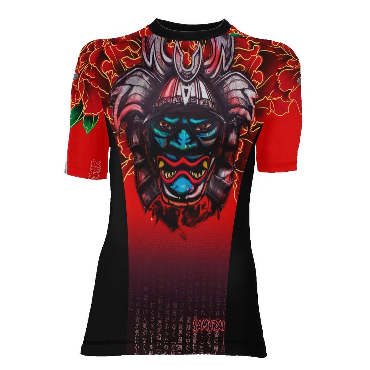 Devil Samurai Women's Short Sleeve Rash Guard - BattleFitGear