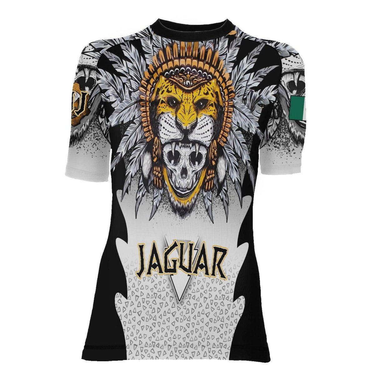 Aztec Warrior Women's Short Sleeve Rash Guard - BattleFitGear