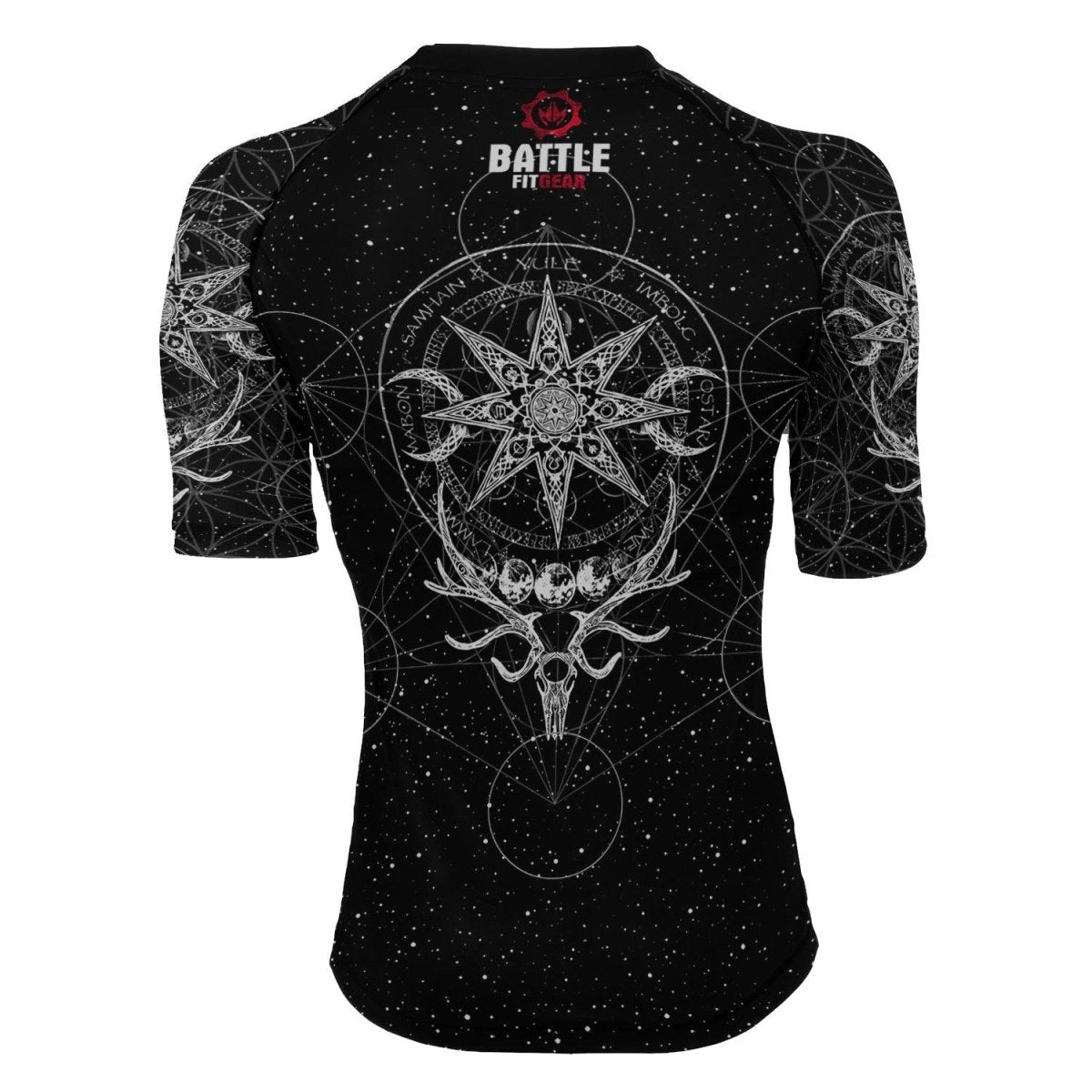 YULE Vikings Women's Short Sleeve Rash Guard - BattleFitGear