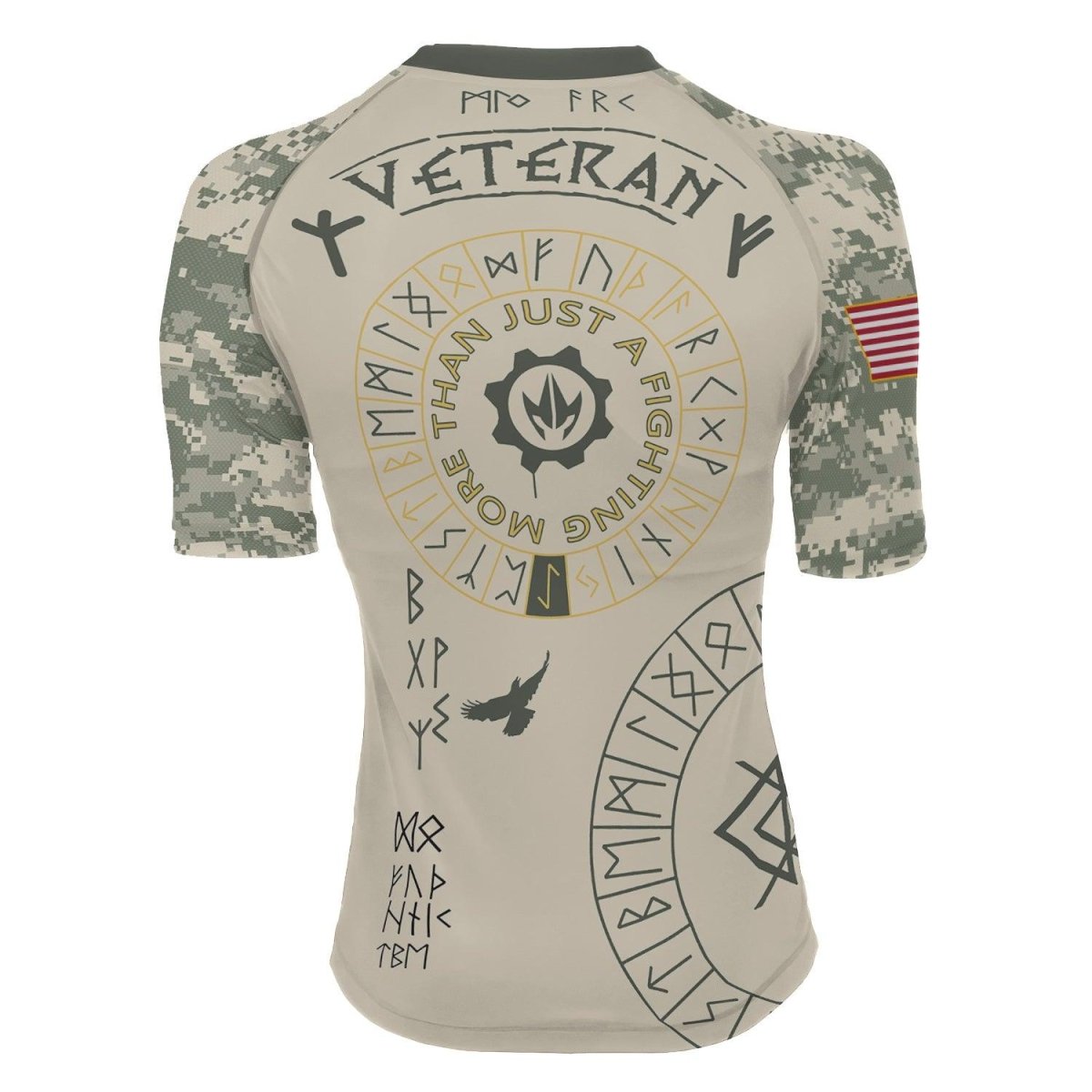 Army Veteran Viking Women's Short Sleeve Rash Guard - BattleFitGear