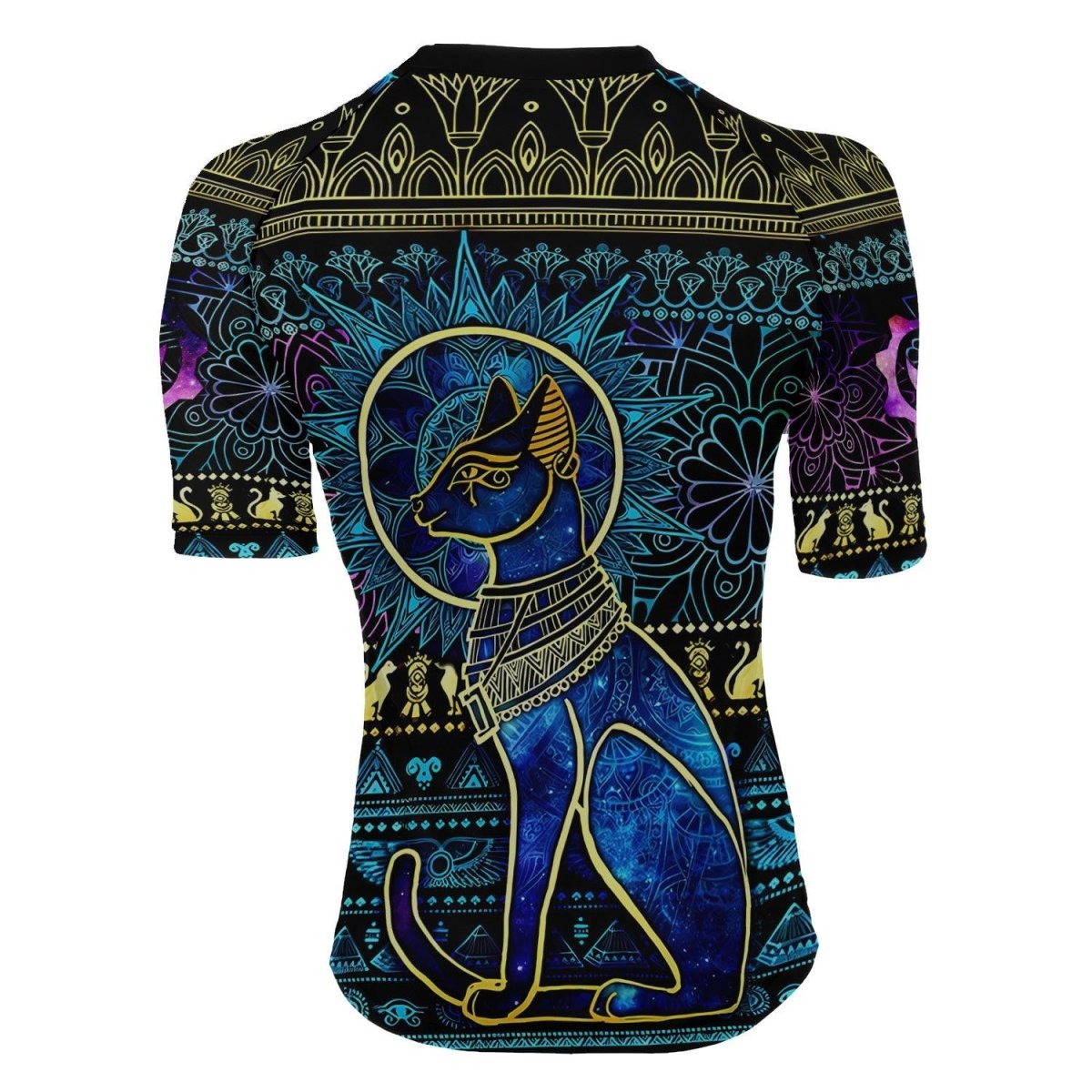 Bastet Galaxy Women's Short Sleeve Rash Guard - BattleFitGear