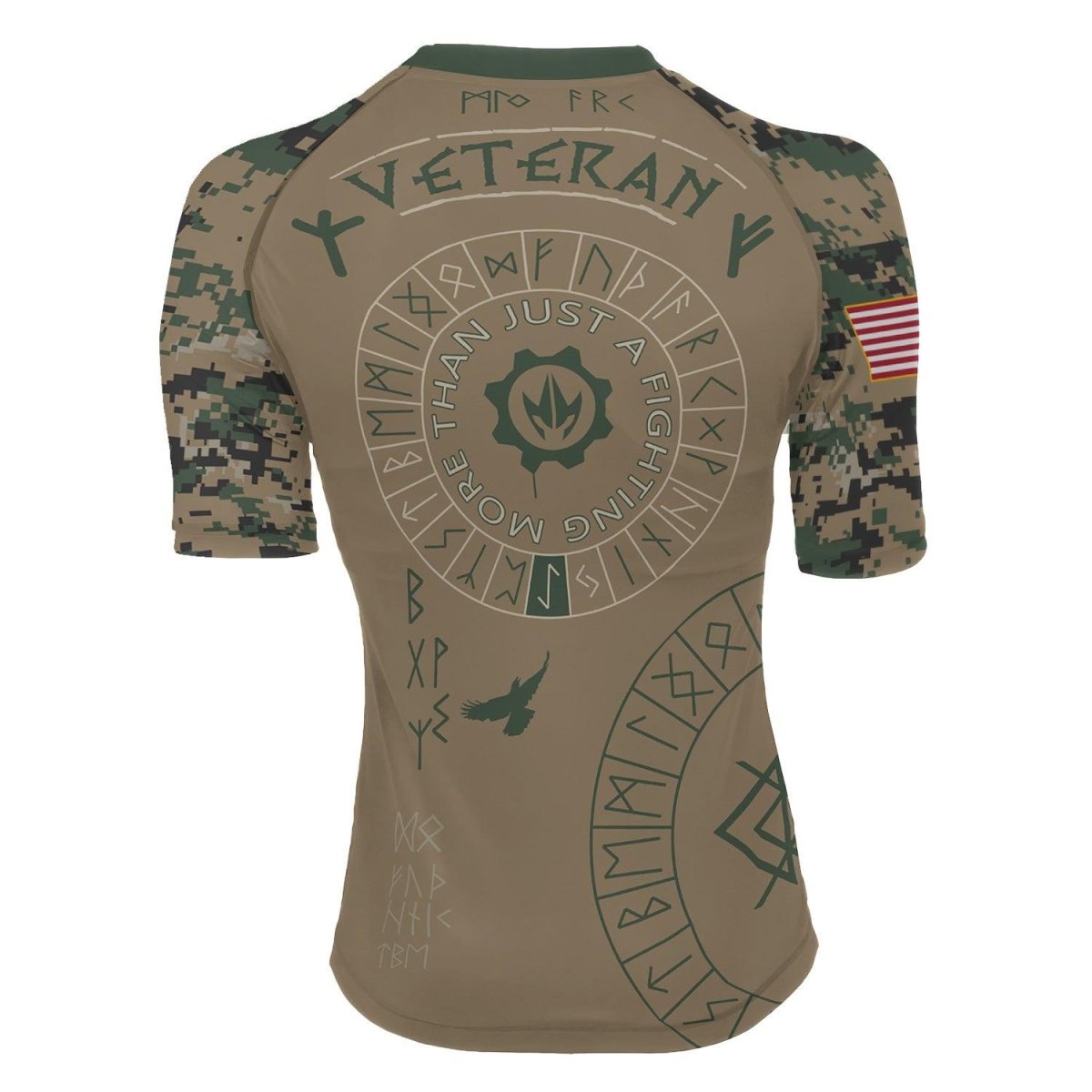 Marine Veteran Viking Women's Short Sleeve Rash Guard - BattleFitGear