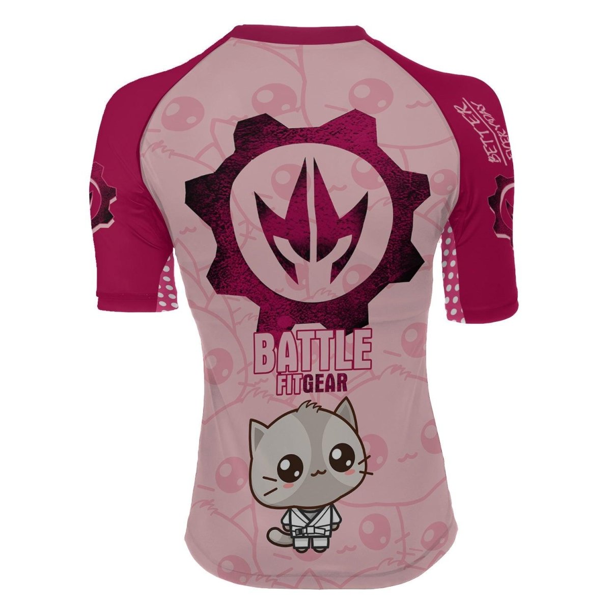 Kimeora Pink Women's Short Sleeve Rash Guard - BattleFitGear