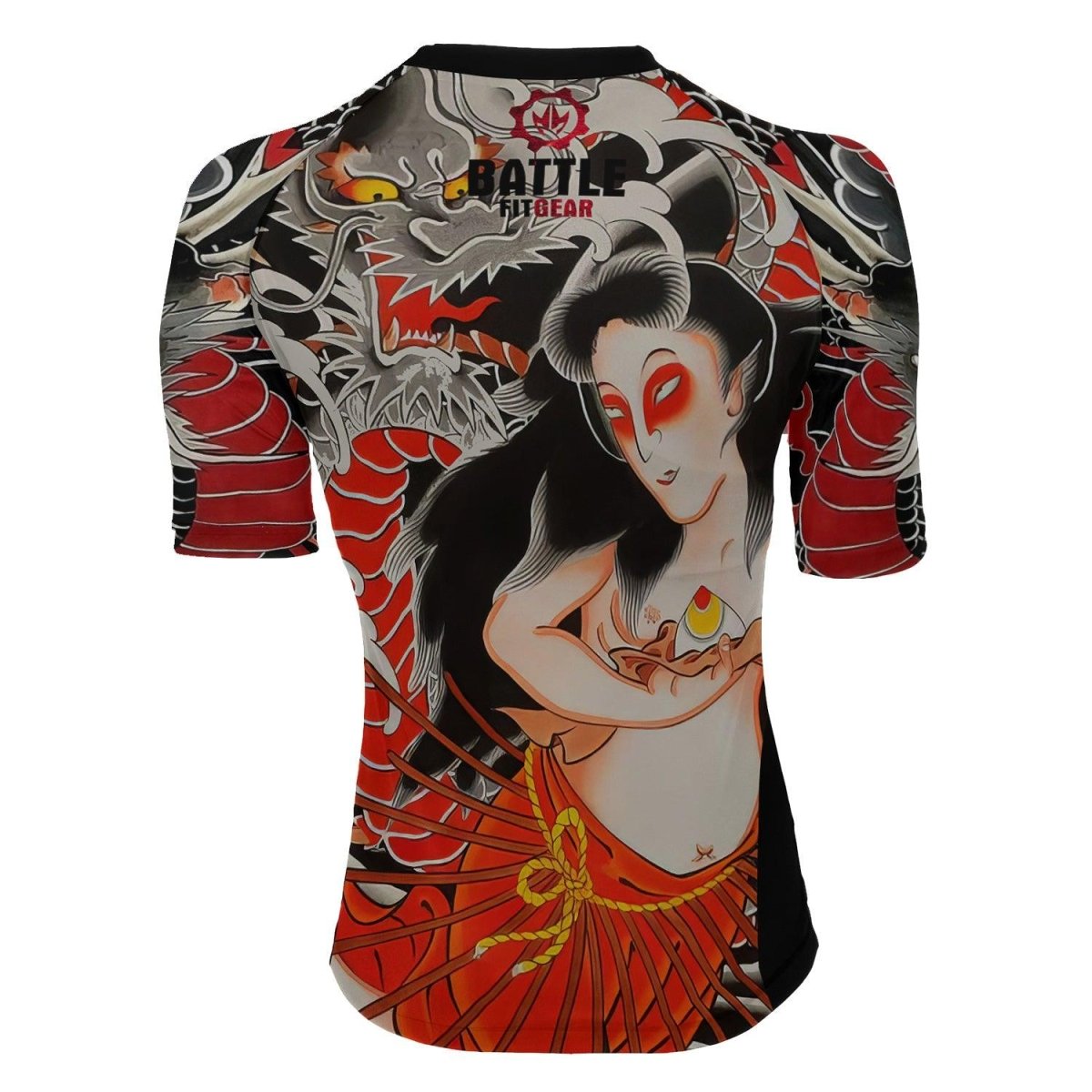 Kumonryu Shishin VS Tamatori Hime Women's Short Sleeve Rash Guard - BattleFitGear