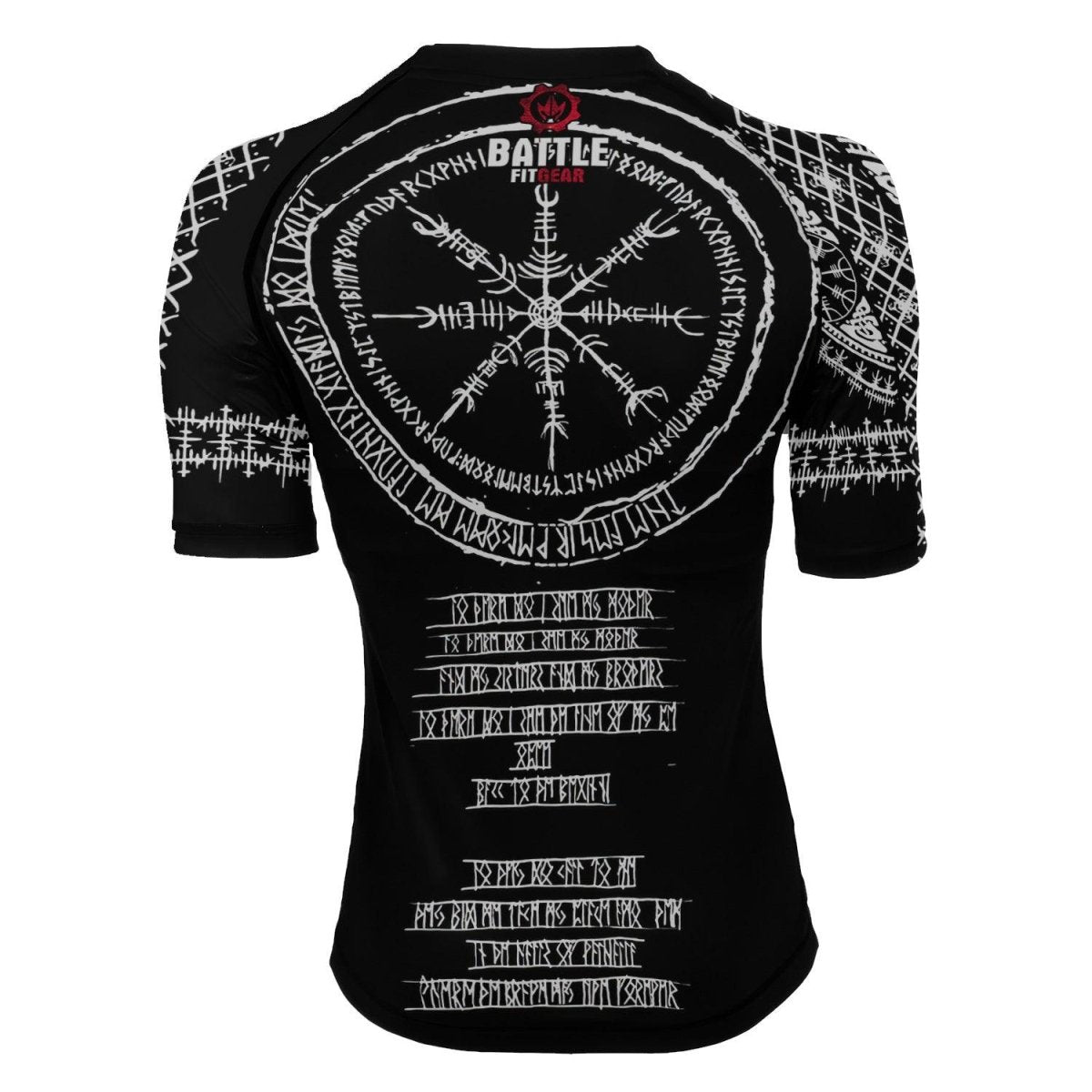 Vikings Shield Runes Women's Short Sleeve Rash Guard - BattleFitGear