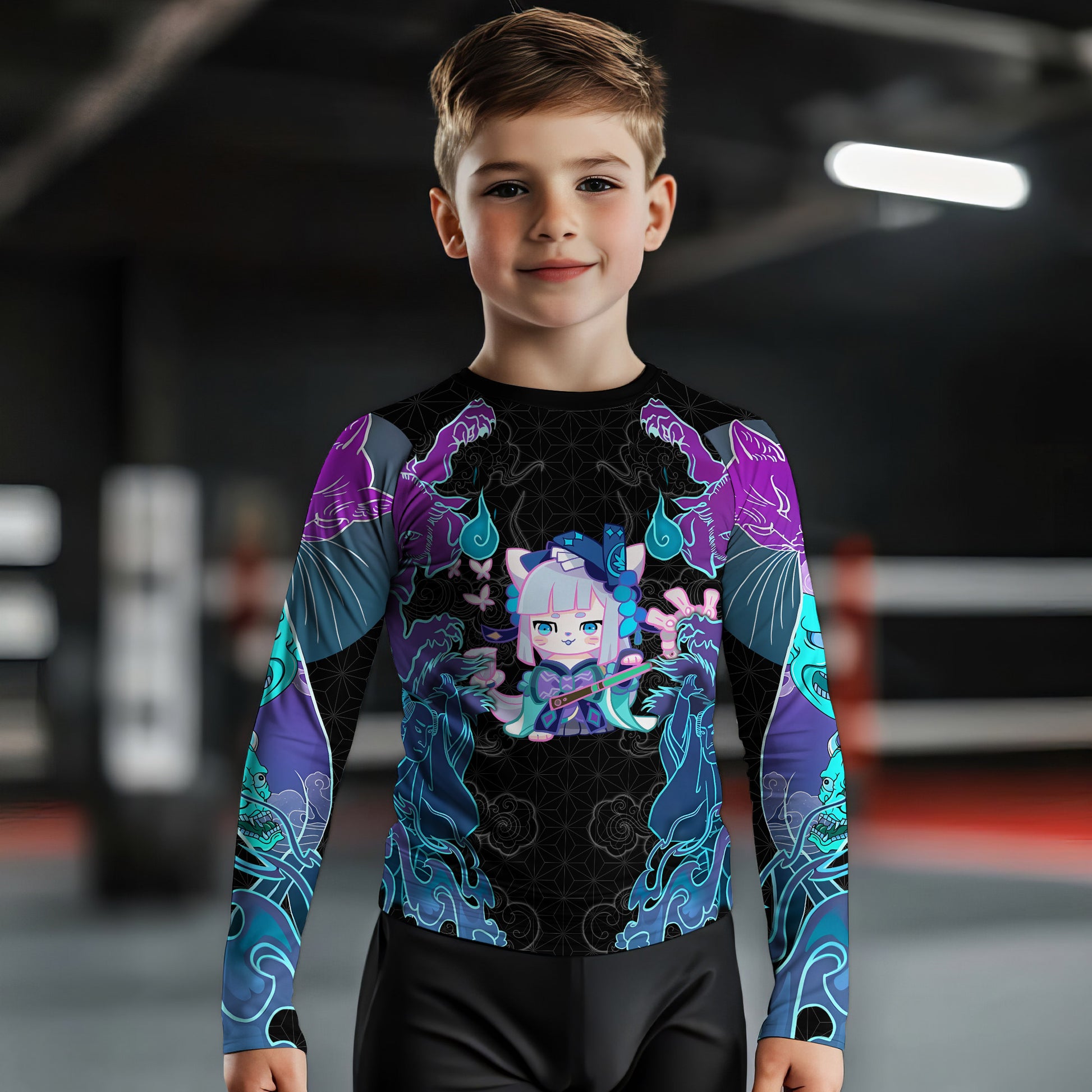 Nekomata Kids Rash Guard