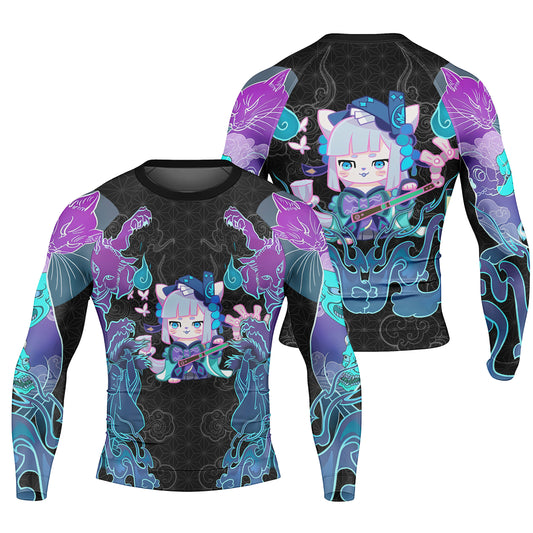 Nekomata Men's Long Sleeve Rash Guard
