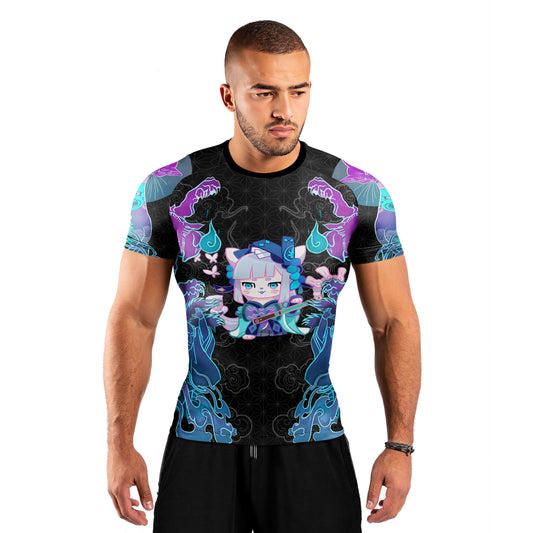 Nekomata Men's Short Sleeve Rash Guard