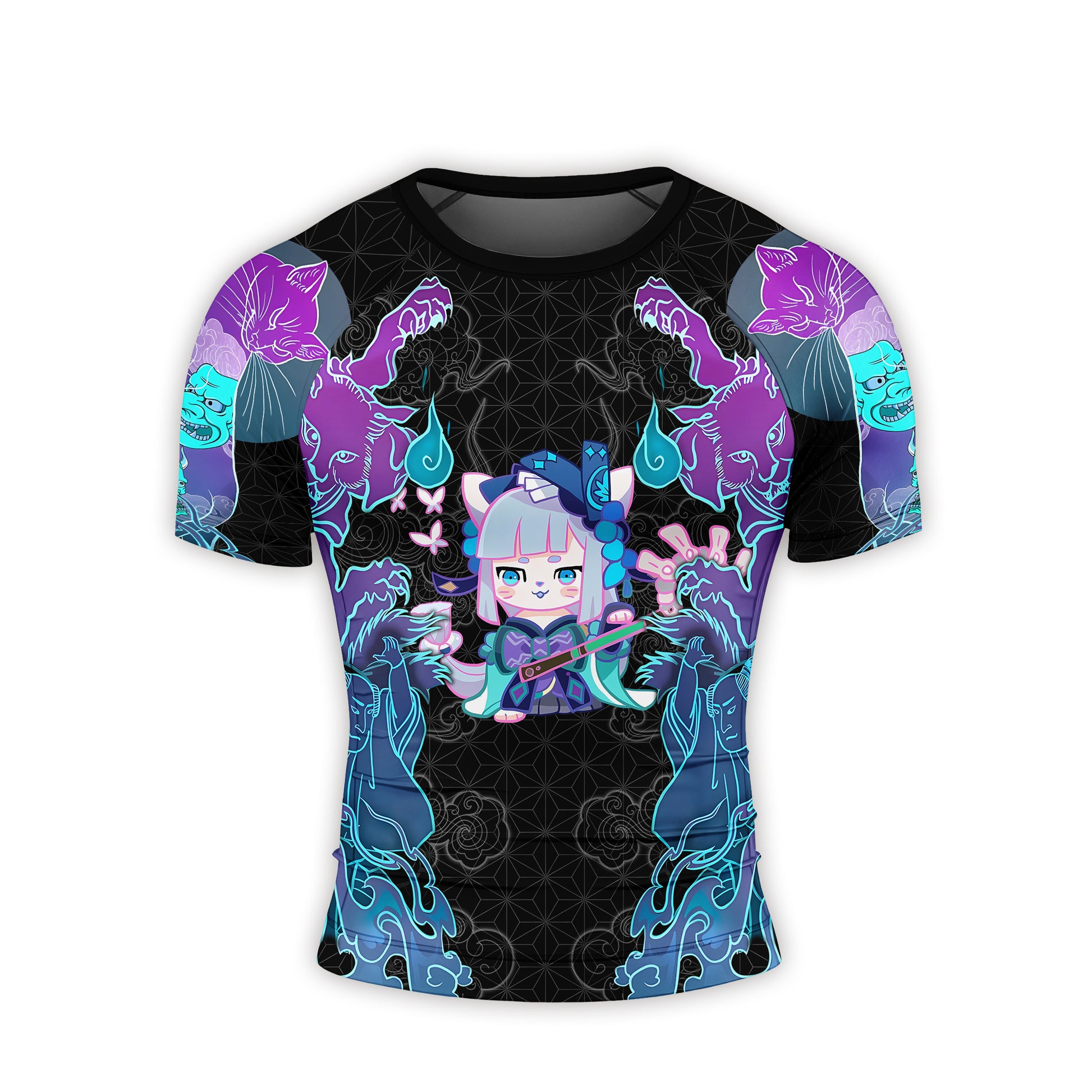 Nekomata Men's Short Sleeve Rash Guard