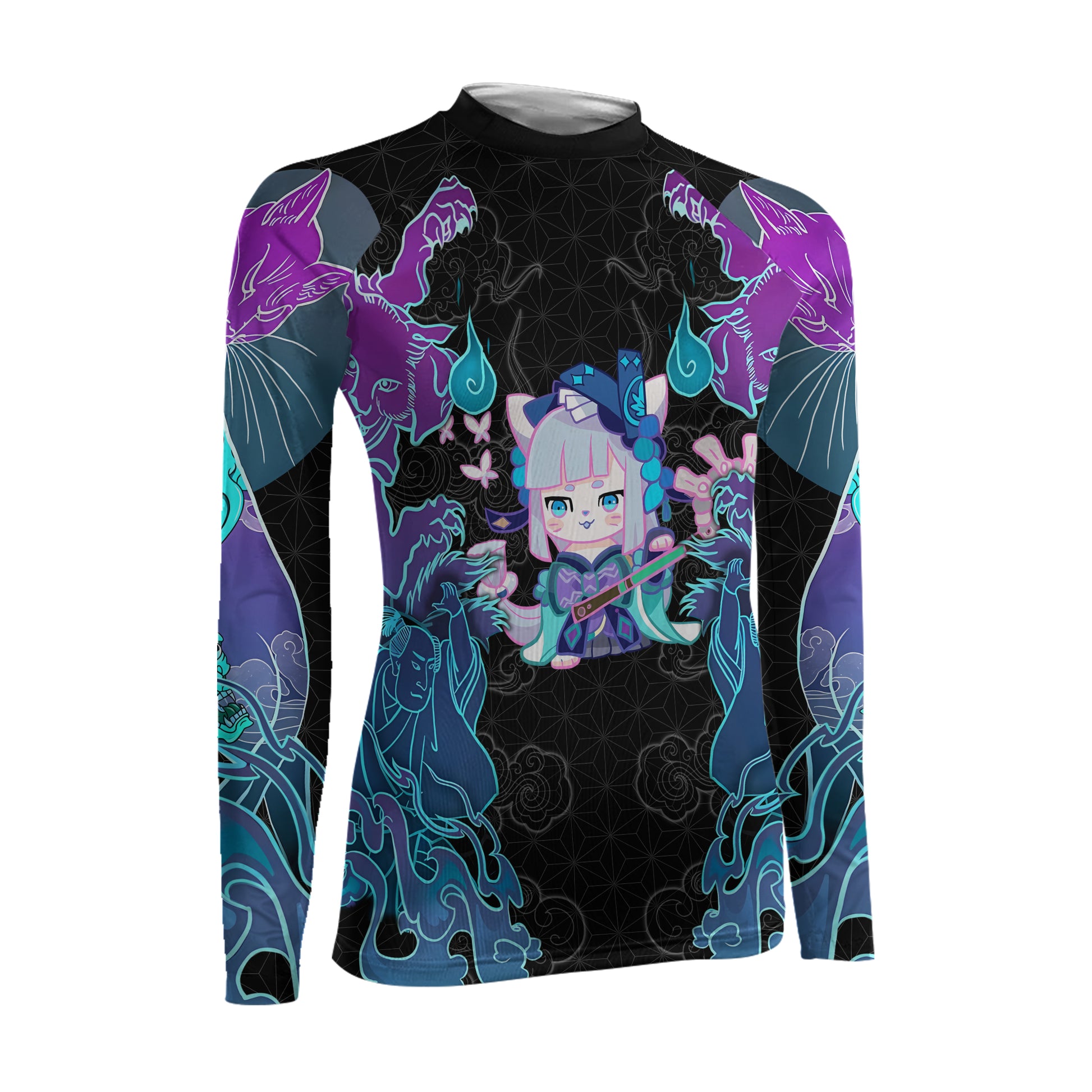 Nekomata Women's Long Sleeve Rash Guard