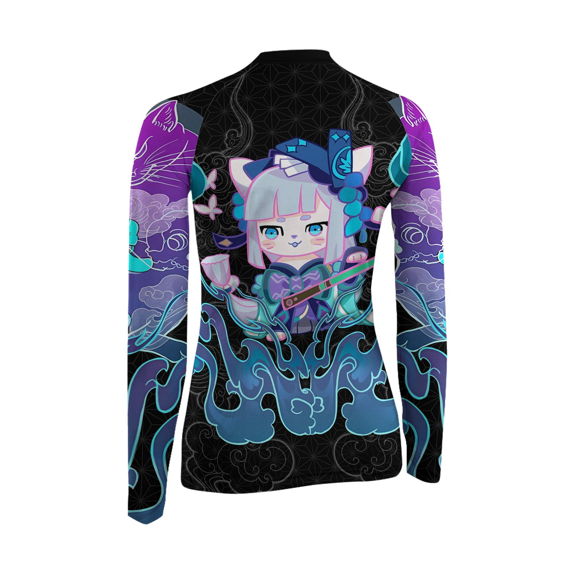 Nekomata Women's Long Sleeve Rash Guard