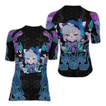 Nekomata Women's Short Sleeve Rash Guard
