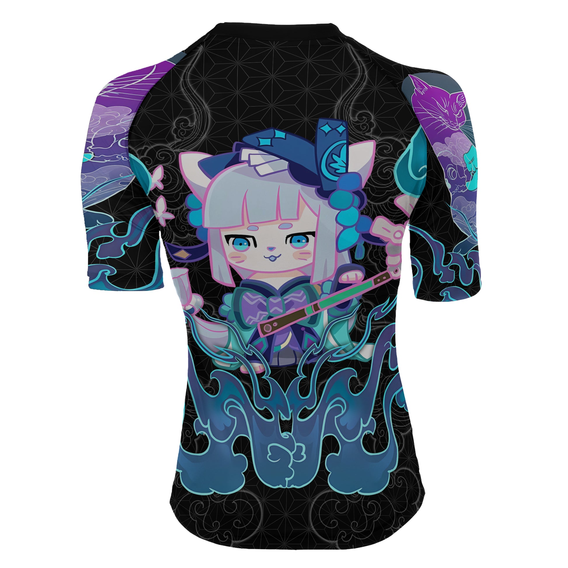 Nekomata Women's Short Sleeve Rash Guard