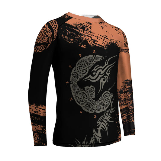Norse Mythology Fenrir Kids Rash Guard