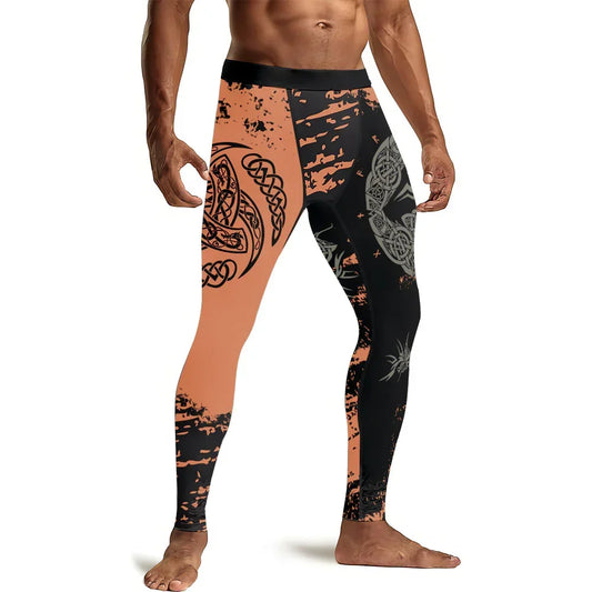 Norse Mythology Fenrir Men's Compression Leggings