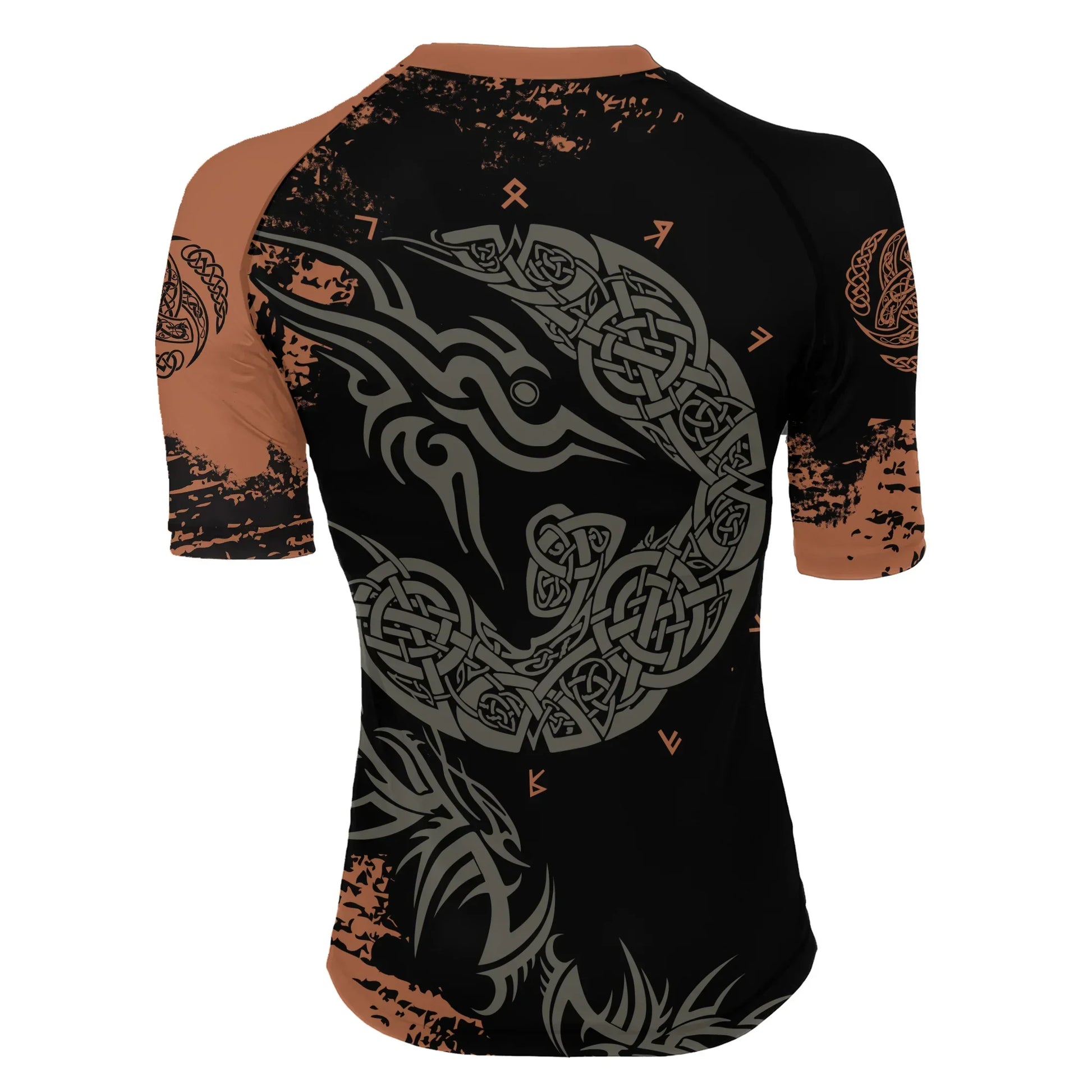 Norse Mythology Fenrir Women's Short Sleeve Rash Guard