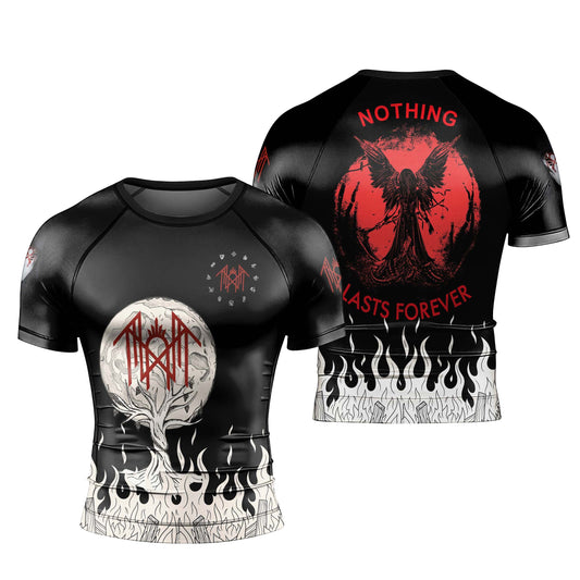 Nothing Lasts Forever Men's Short Sleeve Rash Guard