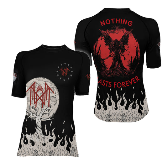 Nothing Lasts Forever Women's Short Sleeve Rash Guard