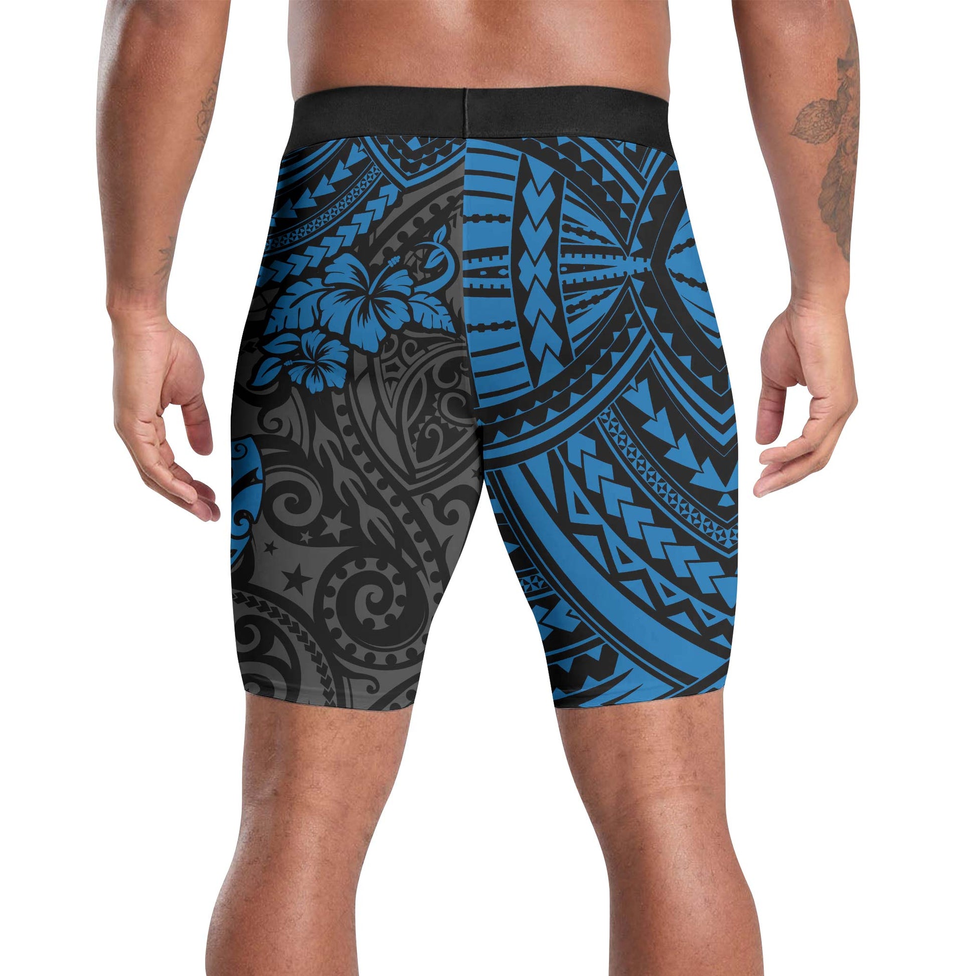Ocean Honu Tattoo Compression Shorts