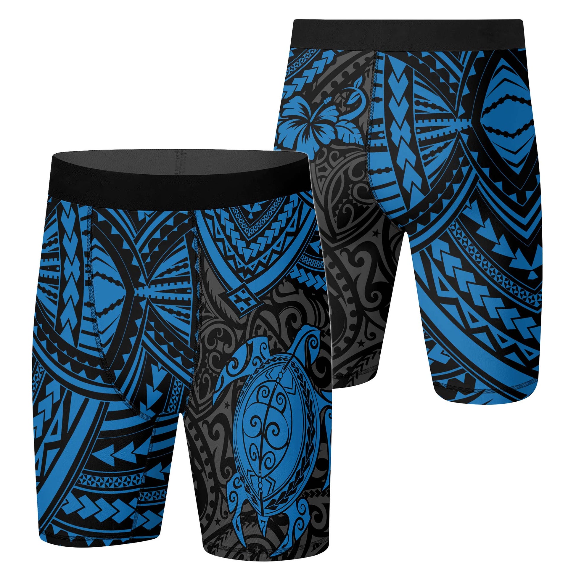 Ocean Honu Tattoo Compression Shorts