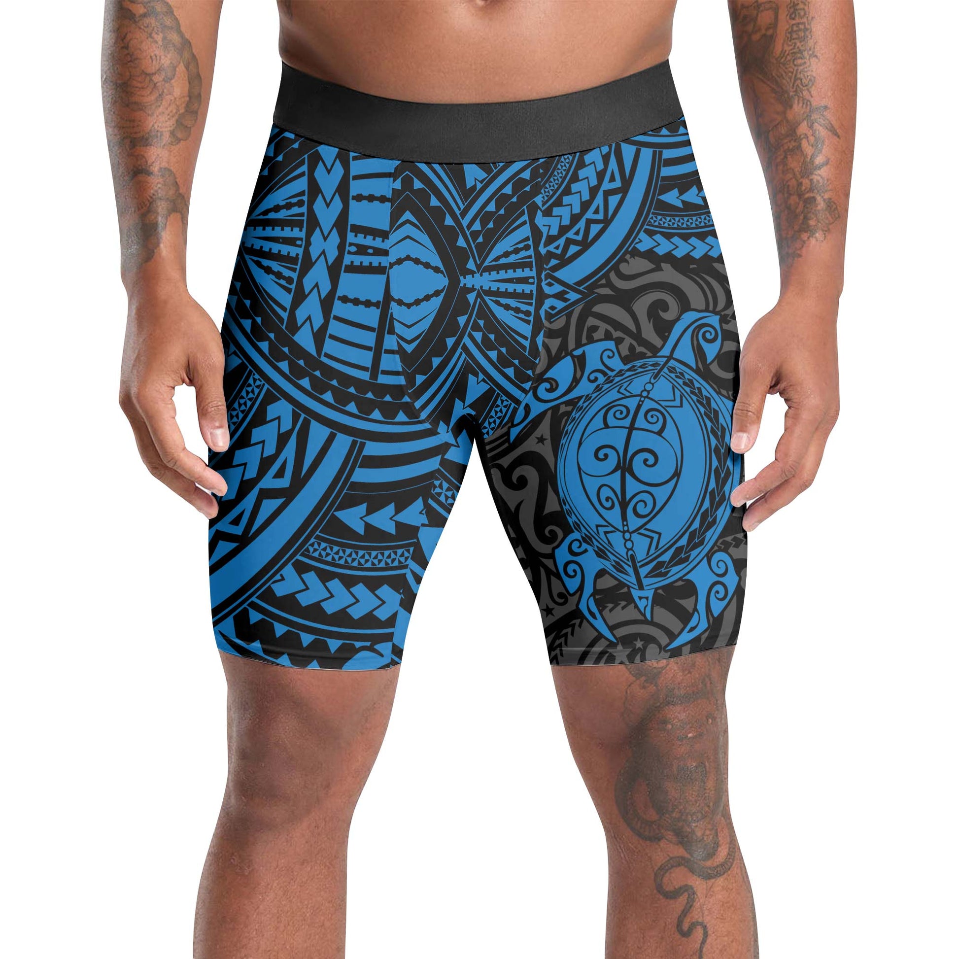 Ocean Honu Tattoo Compression Shorts