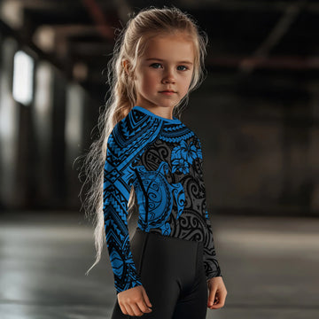 Ocean Honu Tattoo Kids Rash Guard