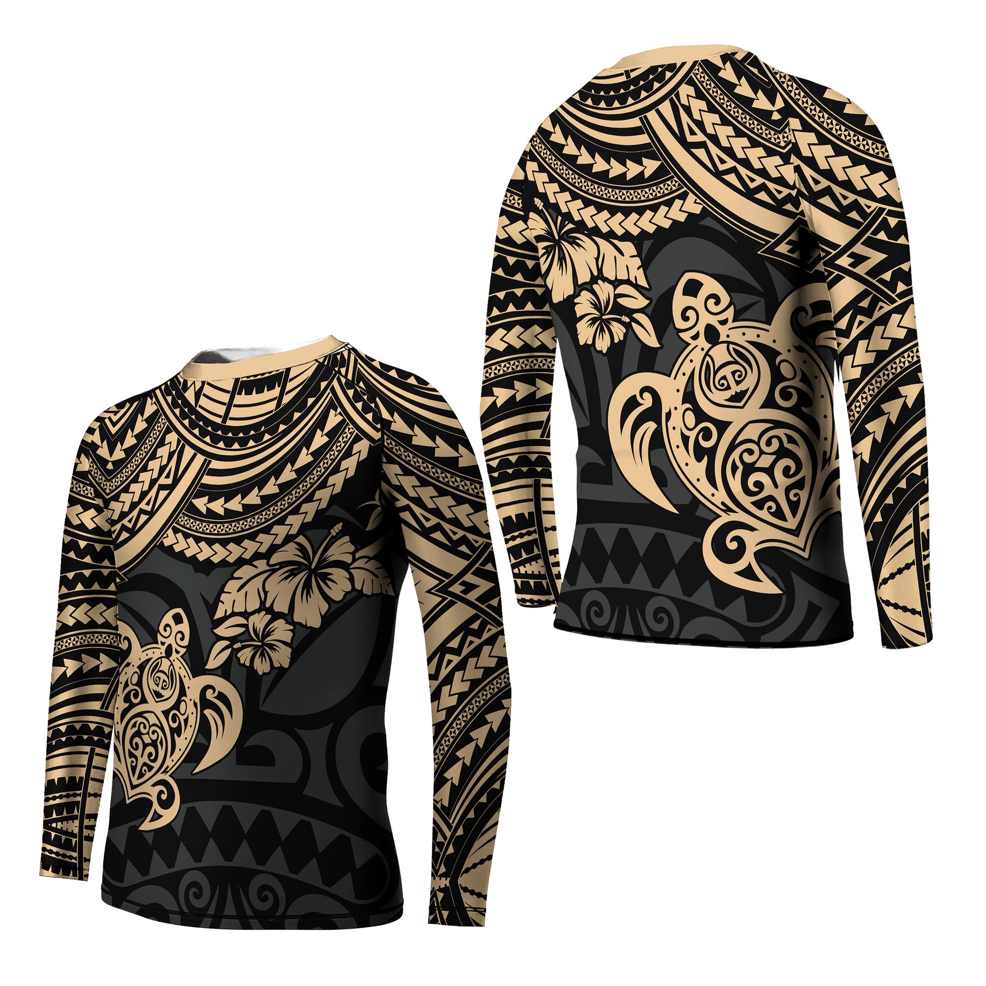 Ocean Honu Tattoo Kids Rash Guard