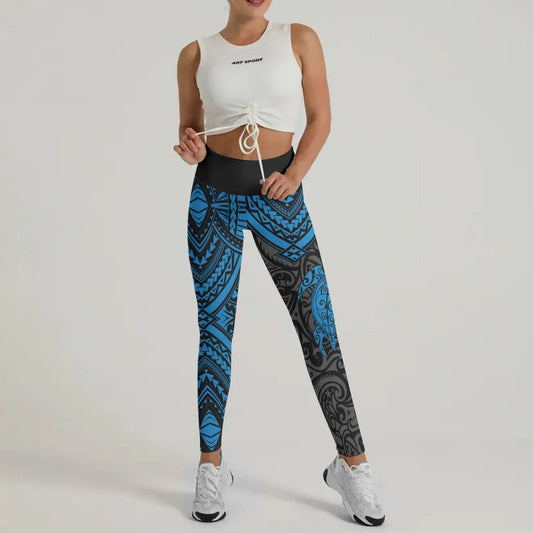 Ocean Honu Tattoo Leggings
