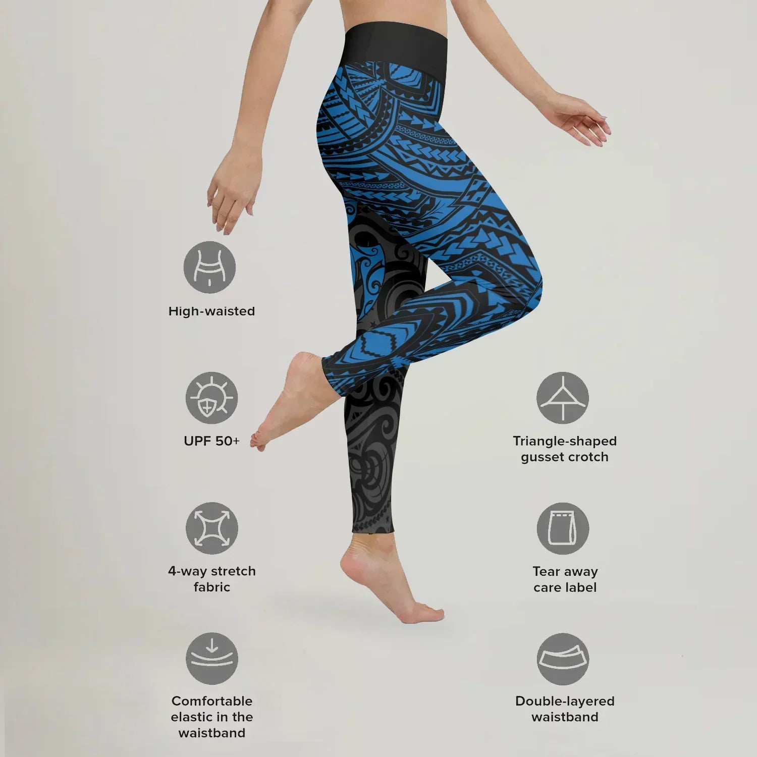 Ocean Honu Tattoo Leggings