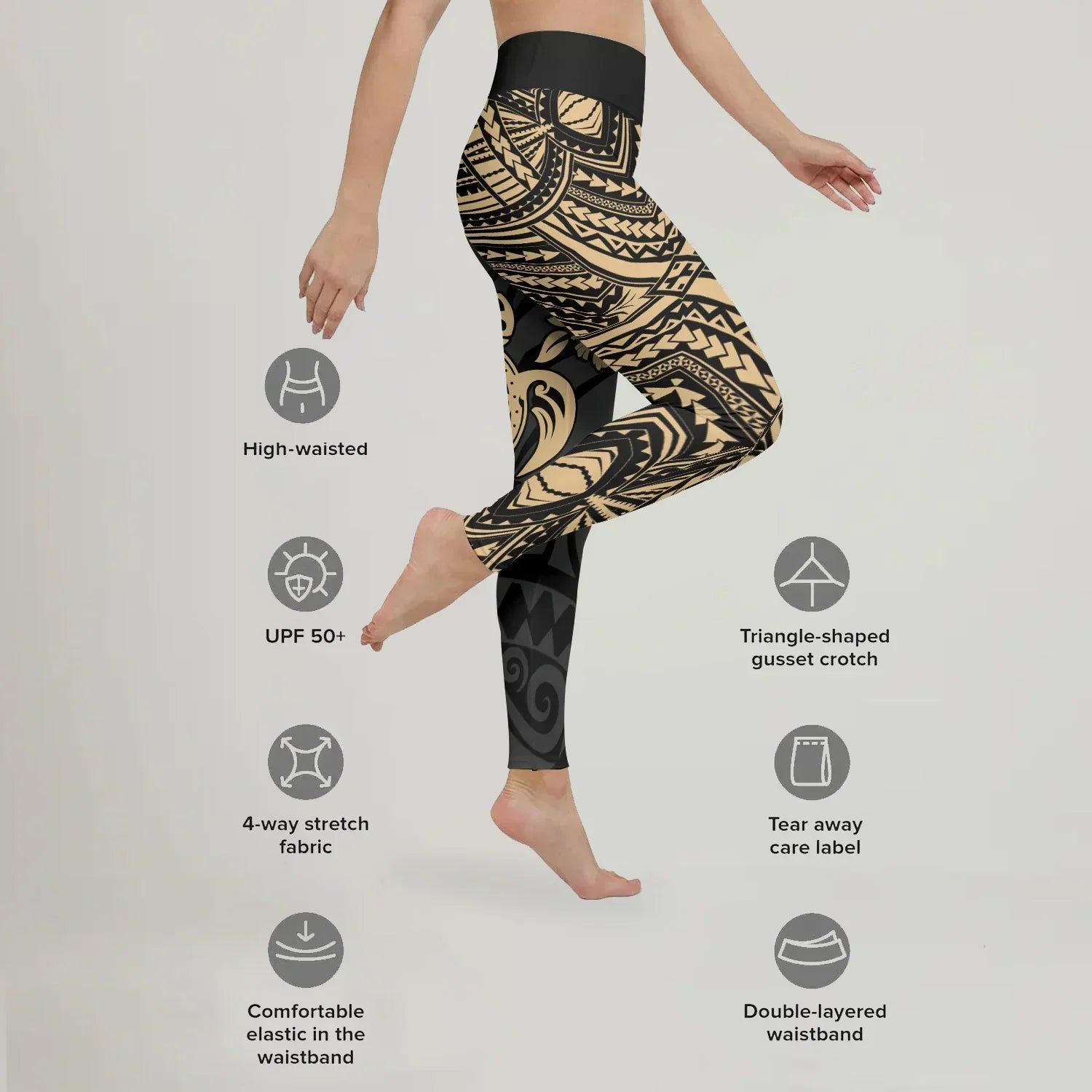 Ocean Honu Tattoo Leggings