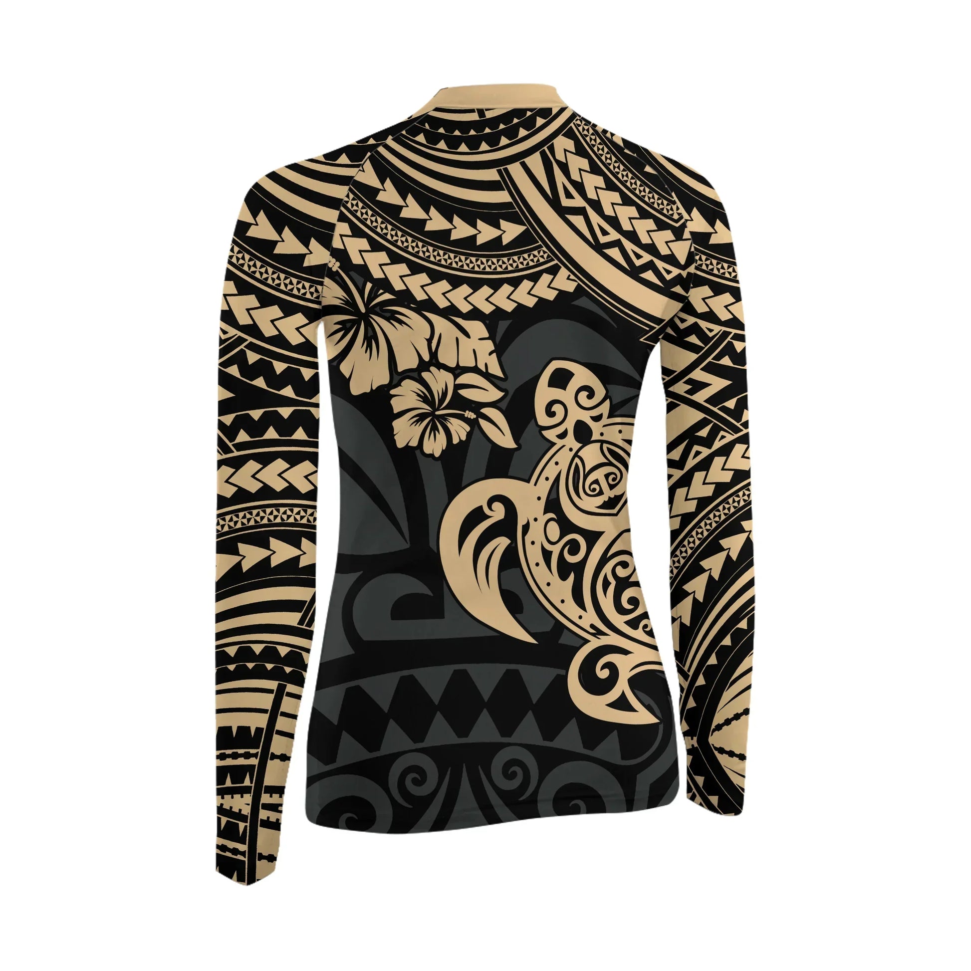 Ocean Honu Tattoo Women's Long Sleeve Rash Guard