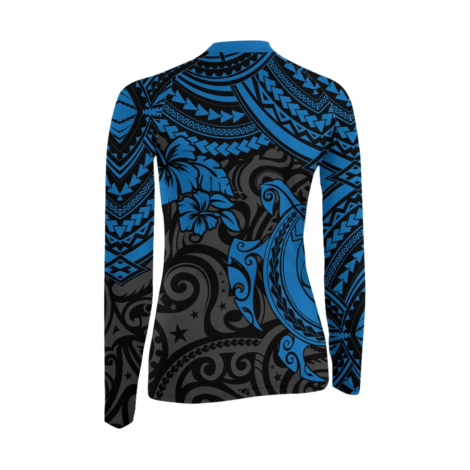 Ocean Honu Tattoo Women's Long Sleeve Rash Guard