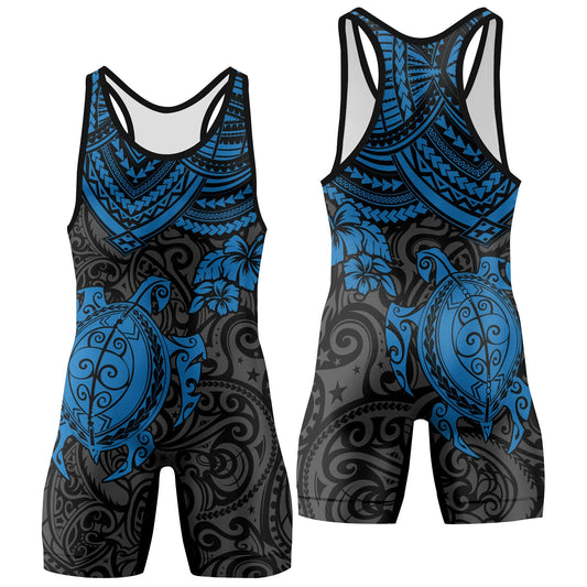 Ocean Honu Tattoo Wrestling Singlets