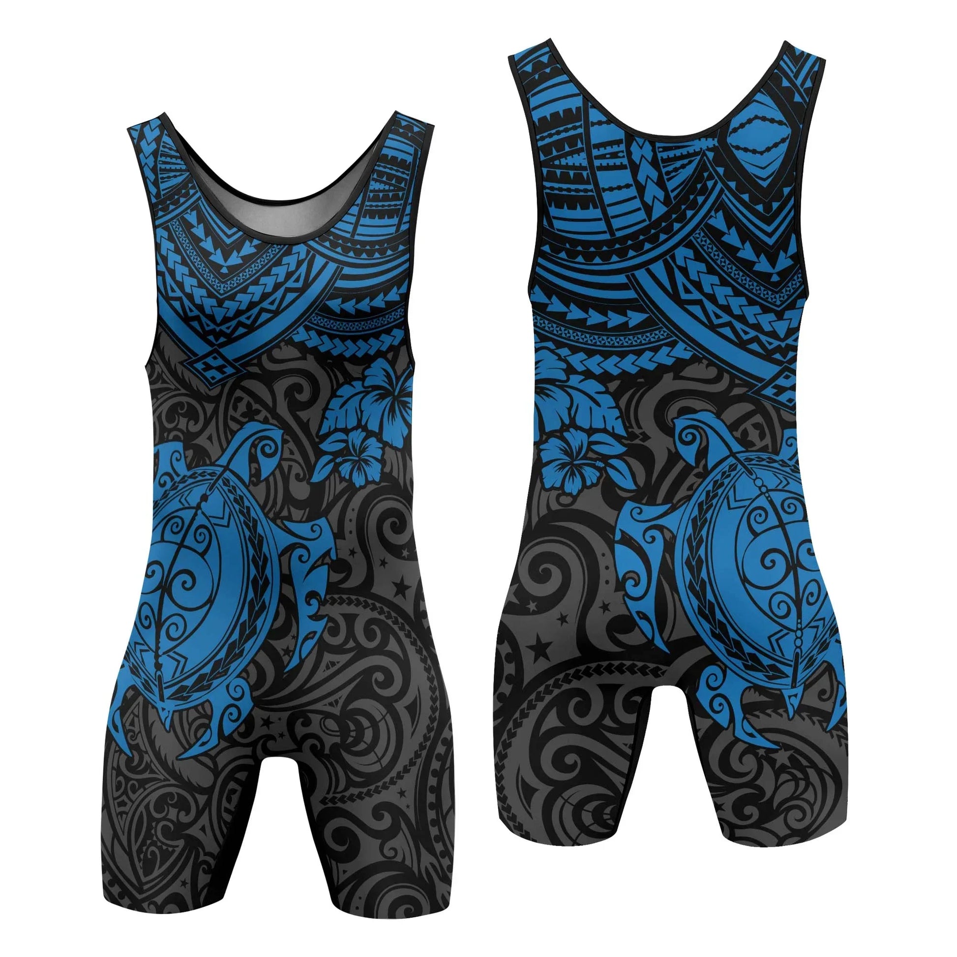 Ocean Honu Tattoo Wrestling Singlets