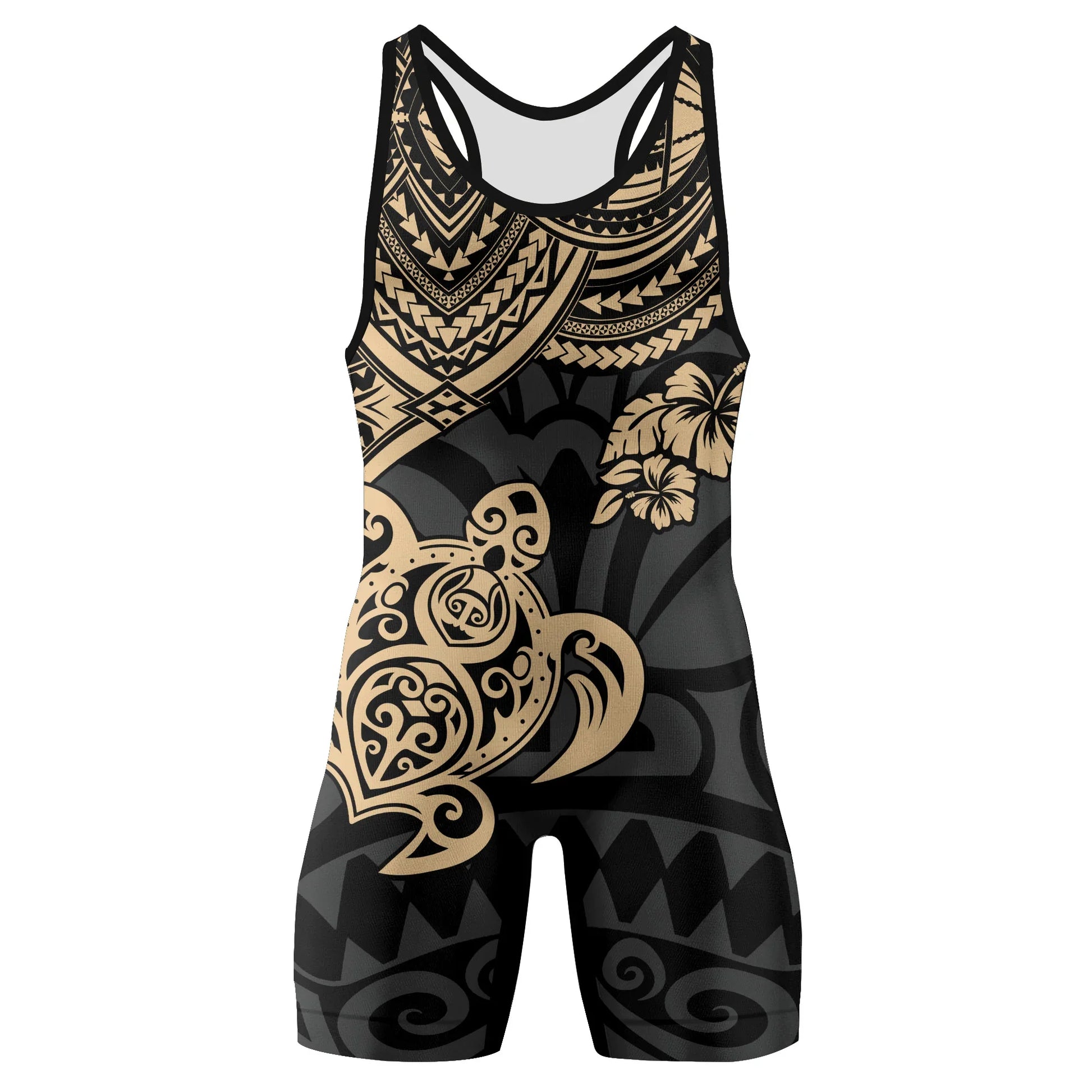 Ocean Honu Tattoo Wrestling Singlets